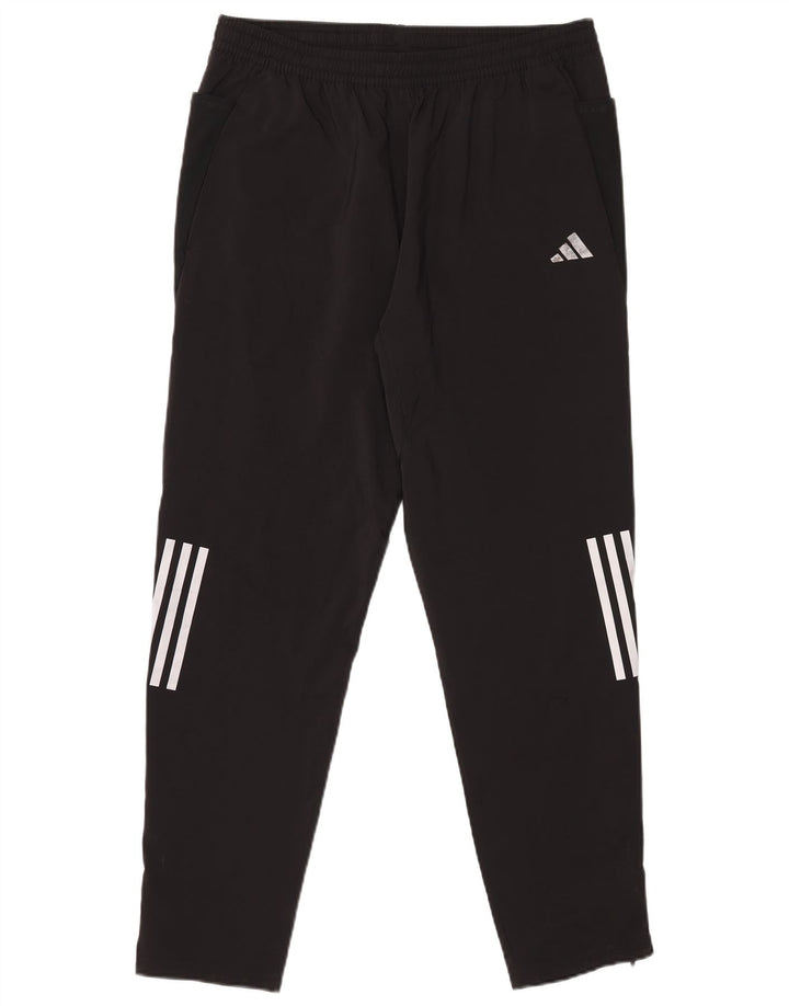 Adidas Mens Aeroready Regular Fit Tracksuit Trousers Large  Black Polyester