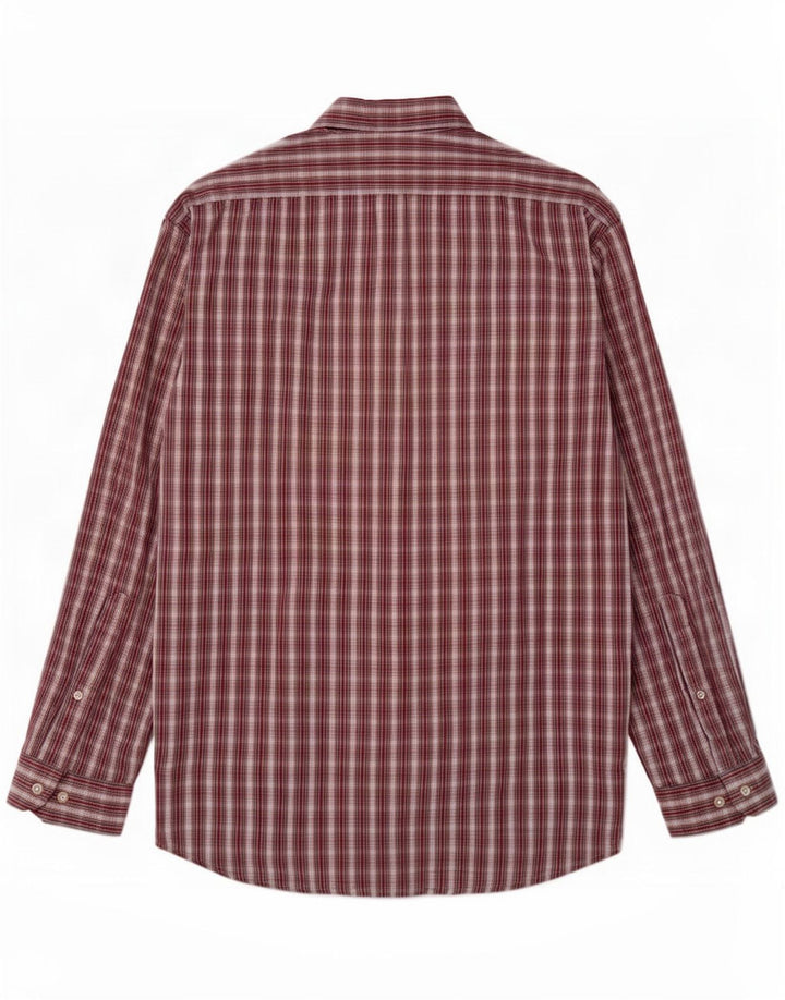 Marlboro Classics Mens Shirt Large Red Check Cotton