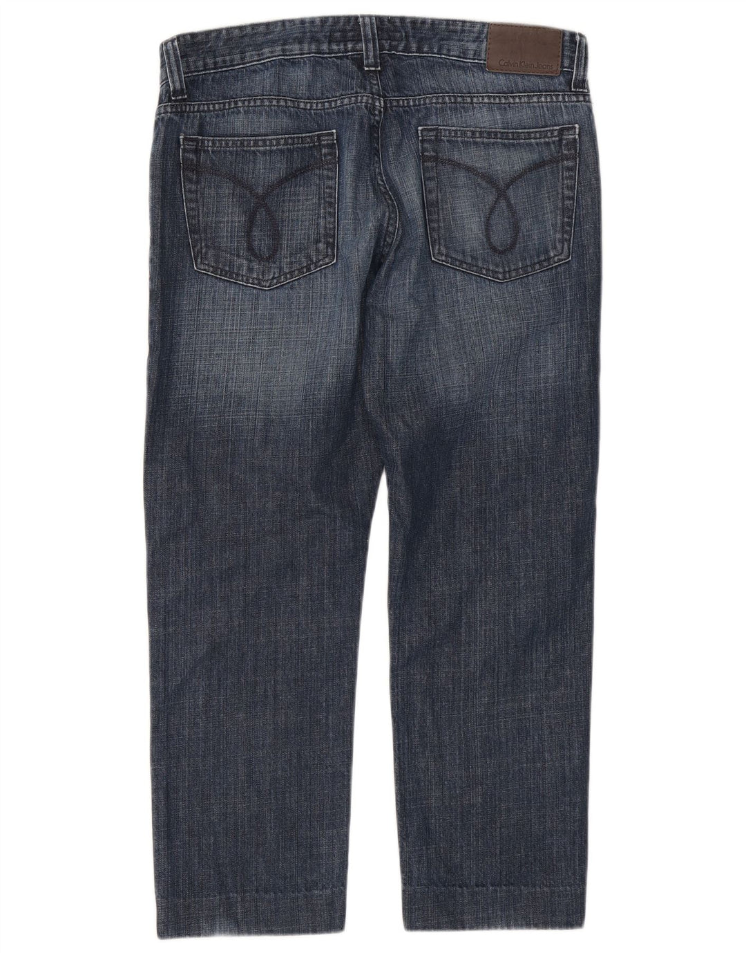 CALVIN KLEIN Womens Crop Skinny Jeans W33 L26 Blue