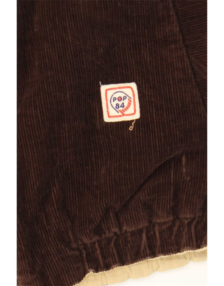 POP 84 Mens Reversible Corduroy Jacket UK 36 Small Brown