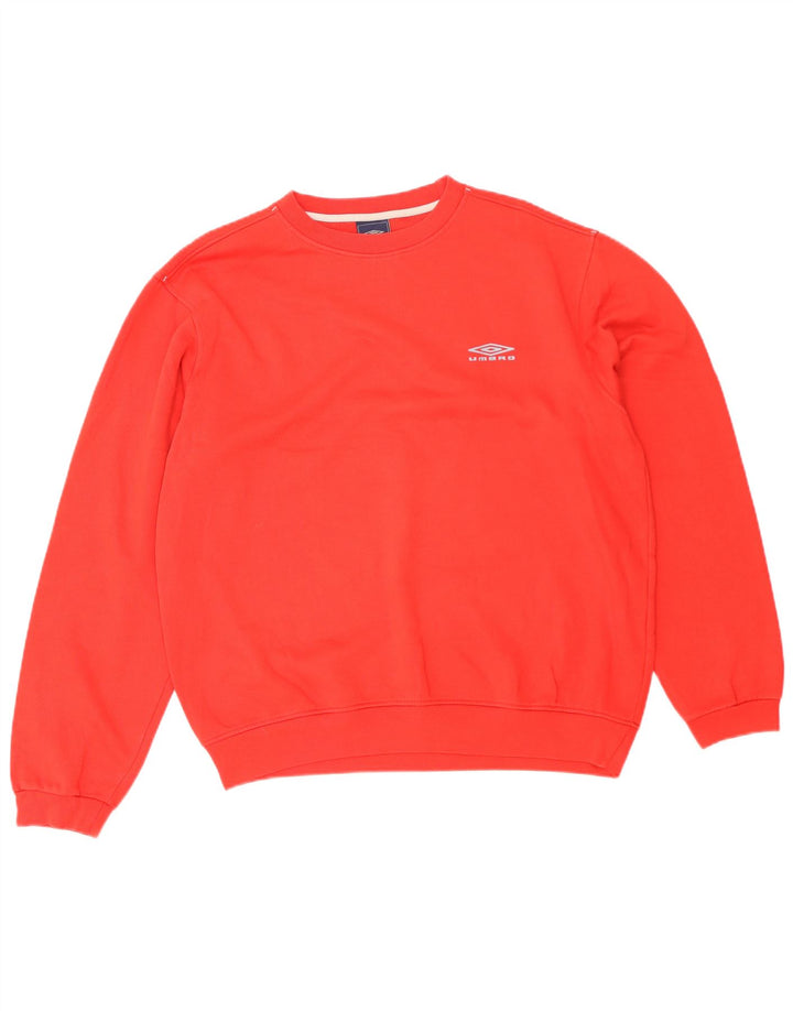 Umbro Mens Sweatshirt Jumper Large Red