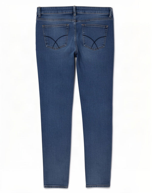 Crew Clothing Womens Slim Jeans UK 14 Large W34 L28 Blue Cotton