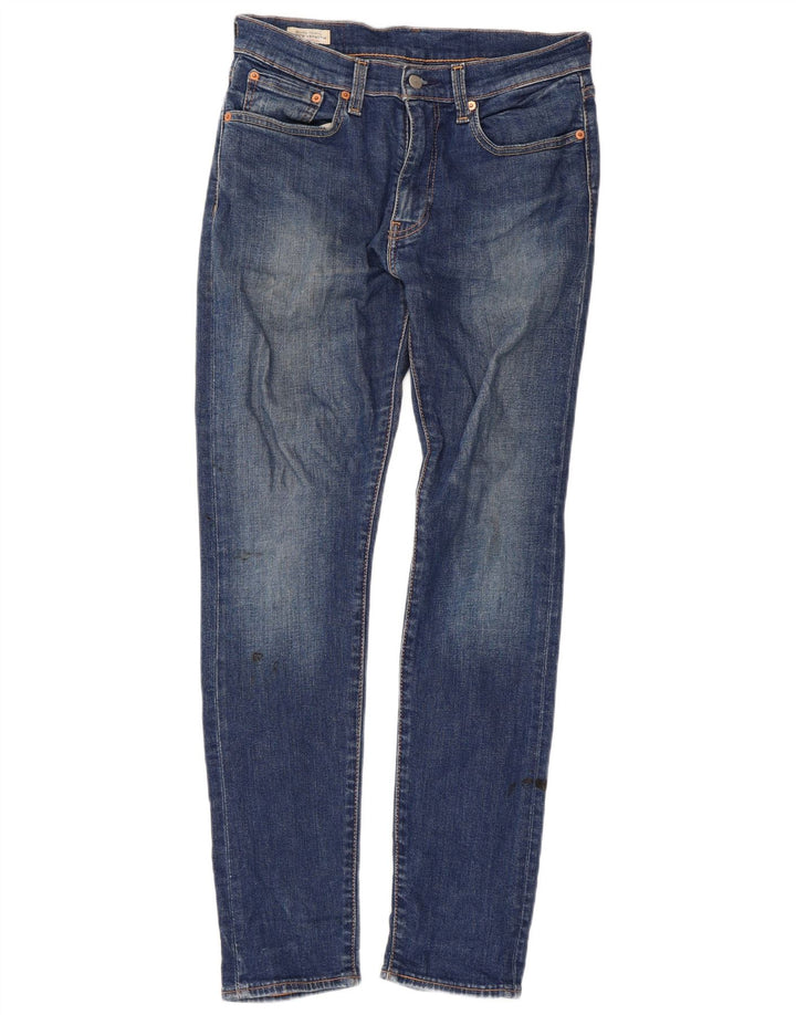Levi's Mens 519 Slim Jeans W31 L32 Blue Cotton