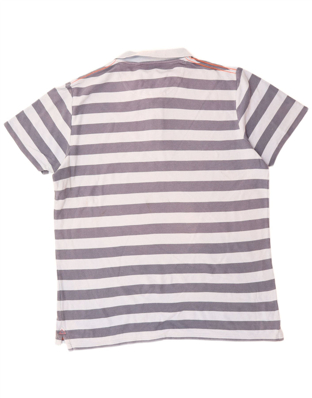 FAT FACE Mens Polo Shirt XL Blue Striped Cotton