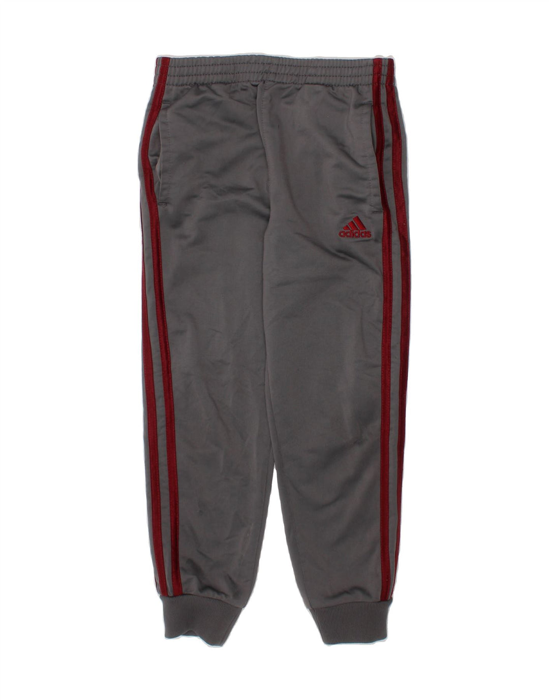 ADIDAS Boys Tracksuit Trousers Joggers 5-6 Years  Grey Polyester Vintage Adidas and Second-Hand Adidas from Messina Hembry 