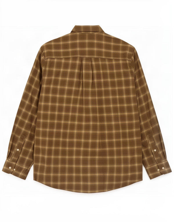 Timberland Mens Flannel Shirt XL Khaki Check Cotton