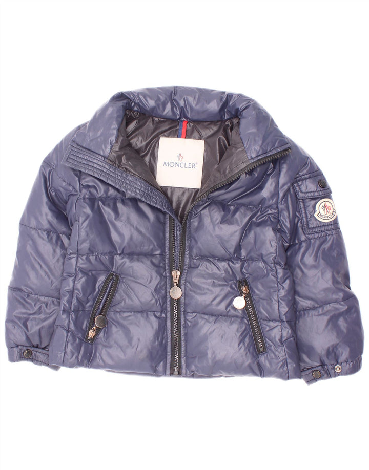 Moncler Baby Boys Padded Jacket 18-24 Months Navy Blue Polyamide