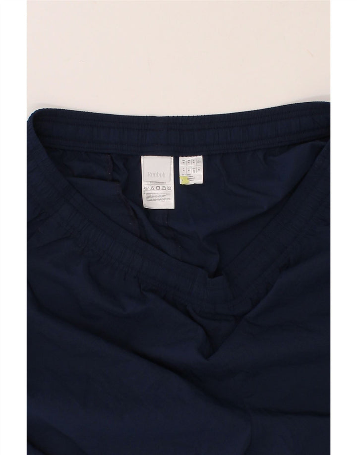 REEBOK Mens Tracksuit Trousers XL Navy Blue Polyester Vintage Reebok and Second-Hand Reebok from Messina Hembry 