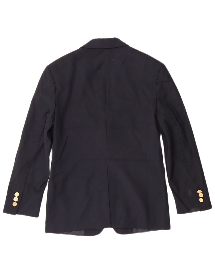 NAUTICA Boys 2 Button Blazer Jacket 11-12 Years Navy Blue Polyester