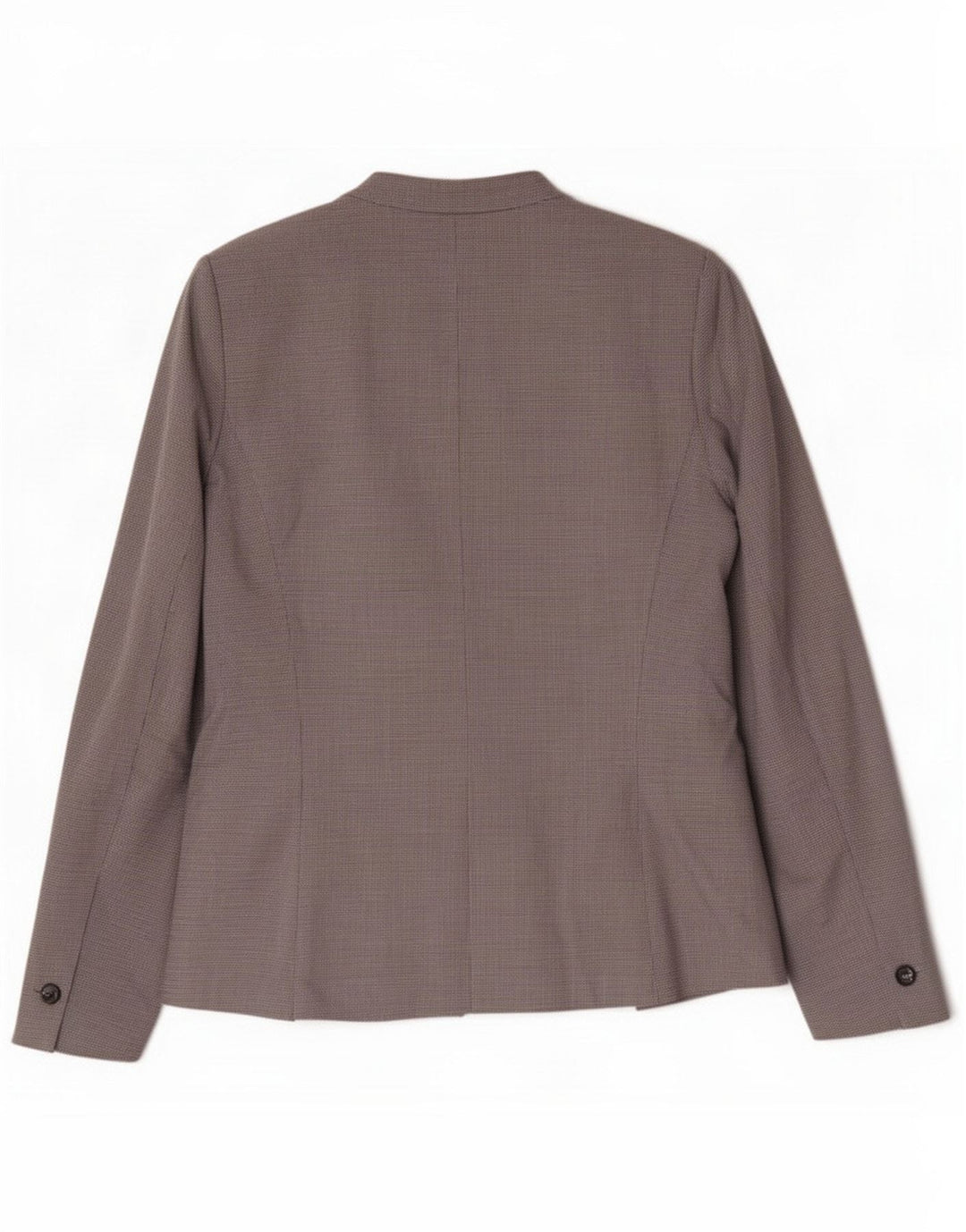 Zara Womens 1 Button Blazer Jacket EU 40 Medium Grey Houndstooth Polyester