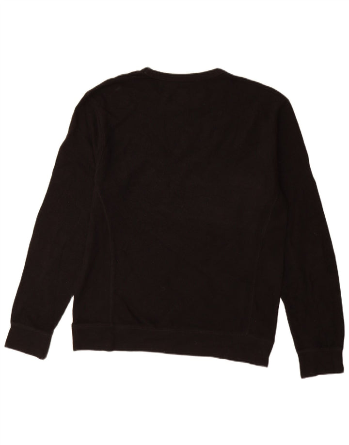 Zara Mens Crew Neck Jumper Sweater 2XL Black