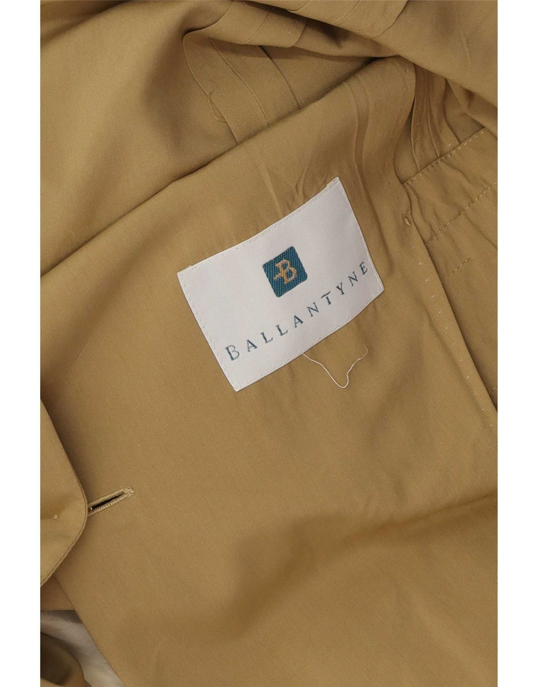 Ballantyne Womens 2 Button Blazer Jacket UK 14 Medium Beige