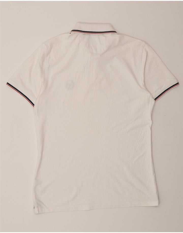 SERGIO TACCHINI Mens Polo Shirt Medium White Cotton