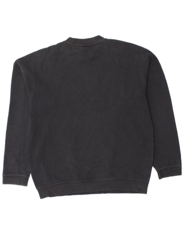 ADIDAS Mens Graphic Sweatshirt Jumper Small Black Cotton