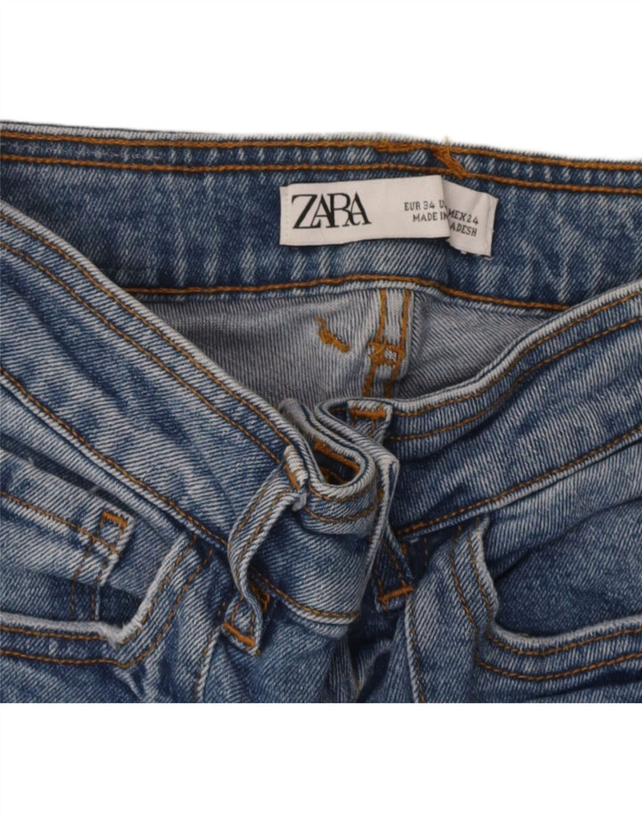 ZARA Womens Bootcut Jeans EU 34 2XS W24 L26 Blue