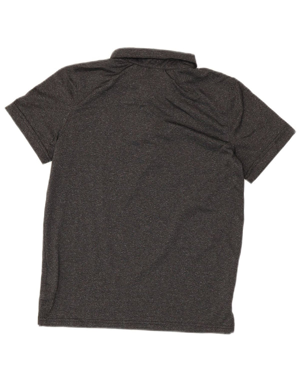 Puma Boys Polo Shirt 10-11 Years Medium Grey Flecked Polyester