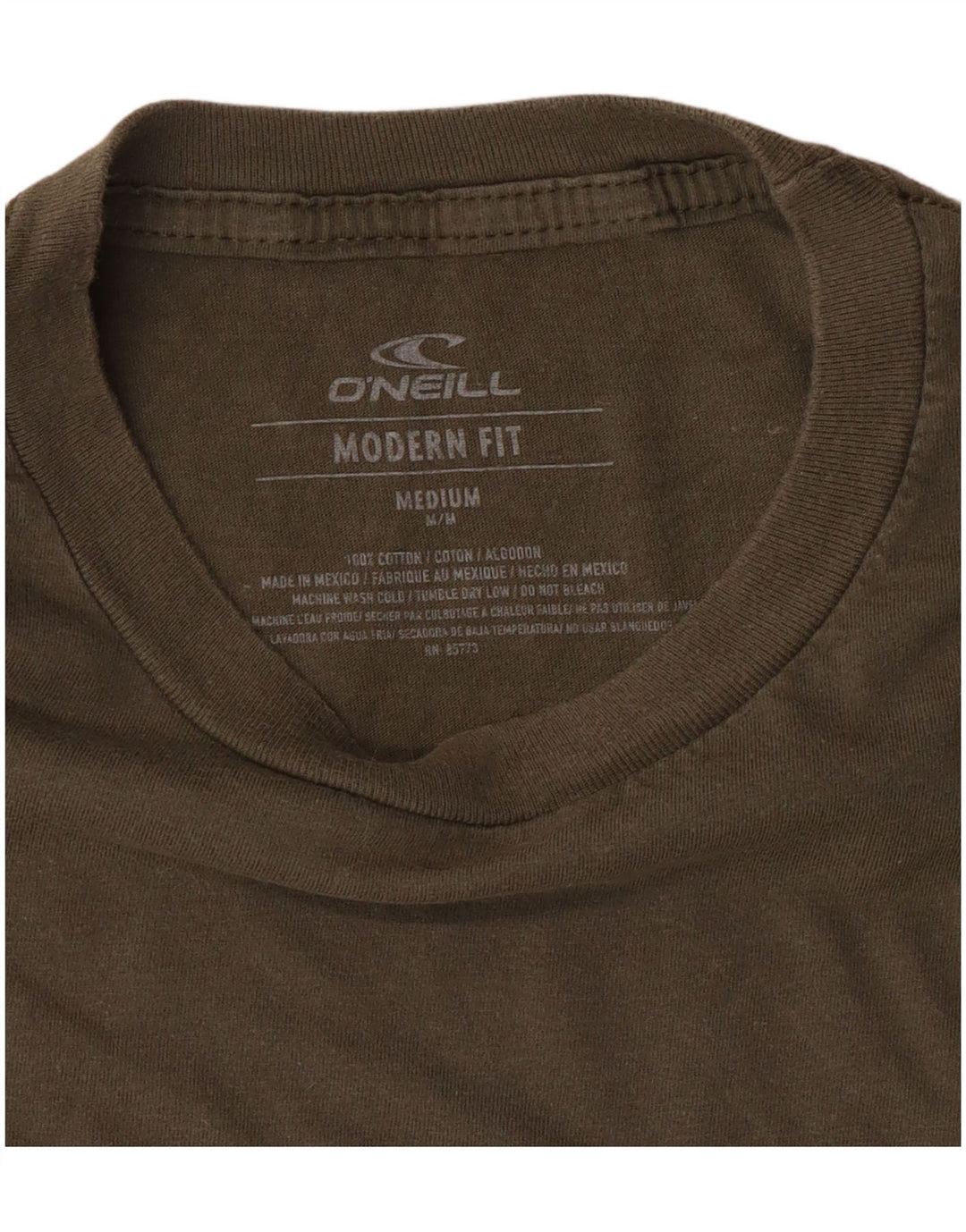 O'Neill Mens Modern Fit Graphic T-Shirt Top Medium Green Cotton