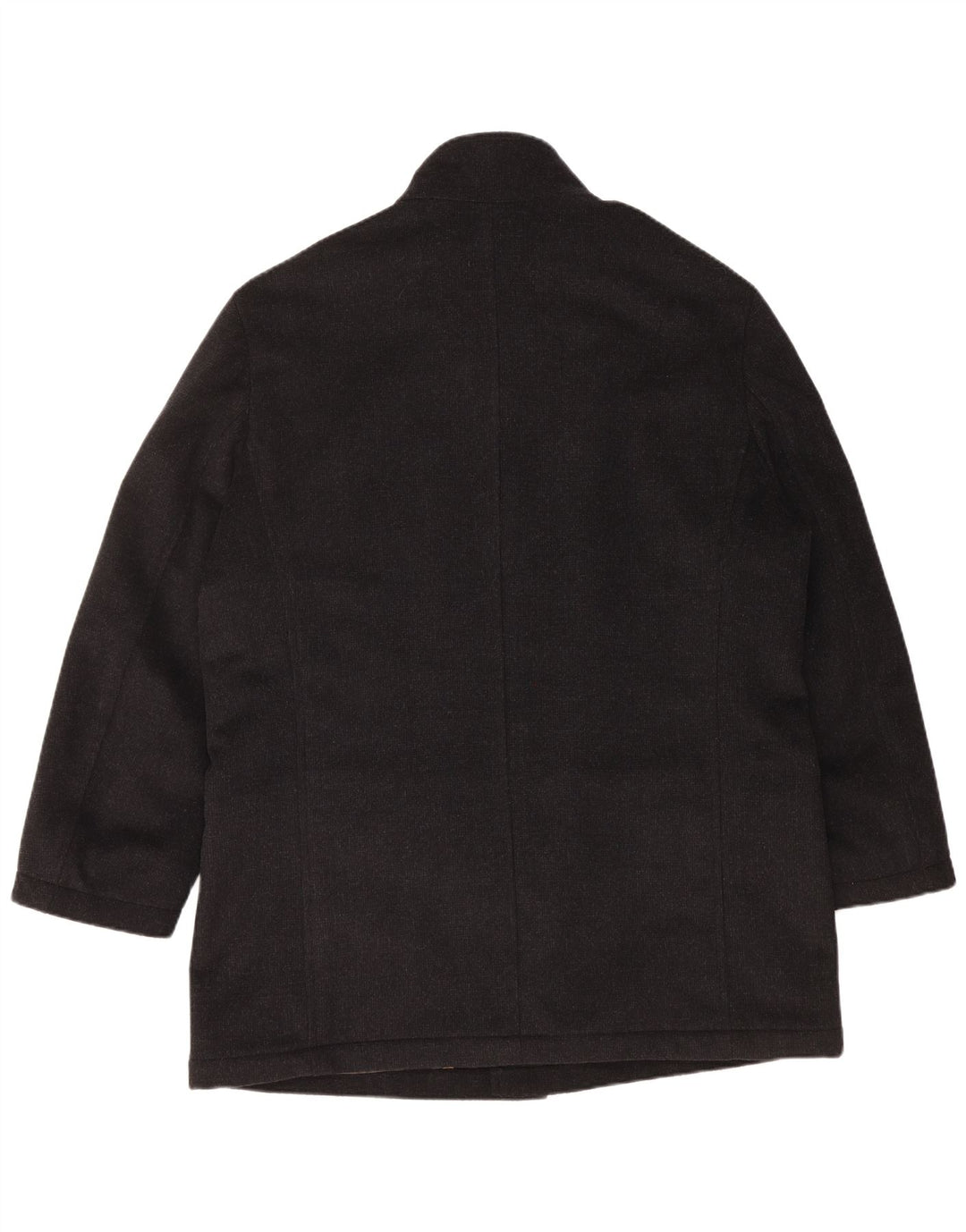 PIERRE CARDIN Mens Voyage Overcoat UK 44 2XL Black Polyester