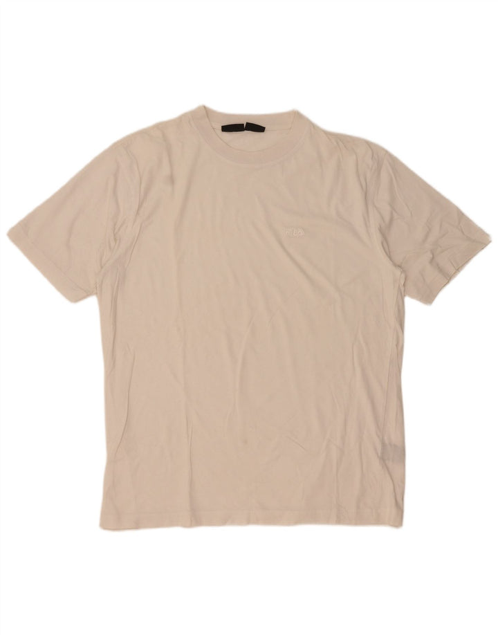 Fila Mens T-Shirt Top XL White Cotton