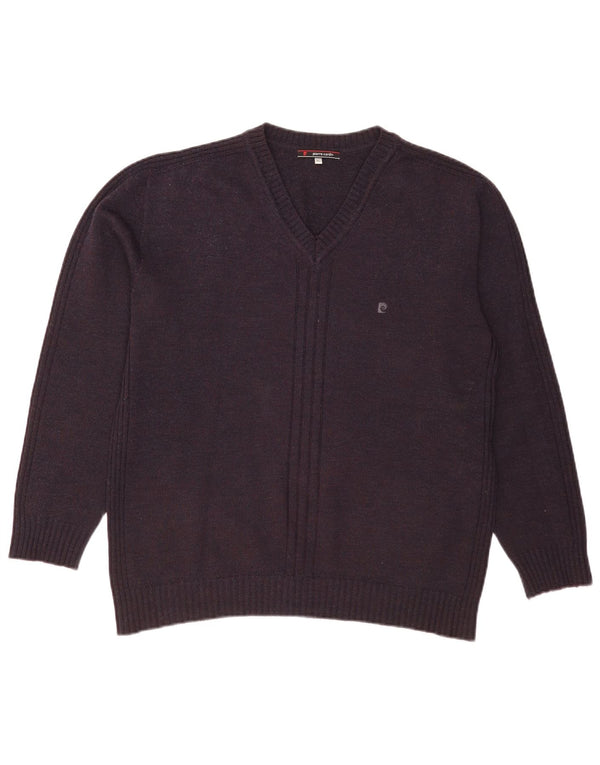 Pierre Cardin Mens V-Neck Jumper Sweater XL Navy Blue