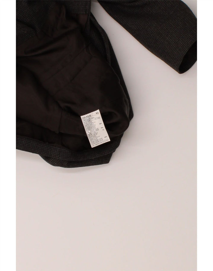 BENETTON Womens 4 Button Blazer Jacket IT 42 Medium Grey Polyester Vintage Benetton and Second-Hand Benetton from Messina Hembry 