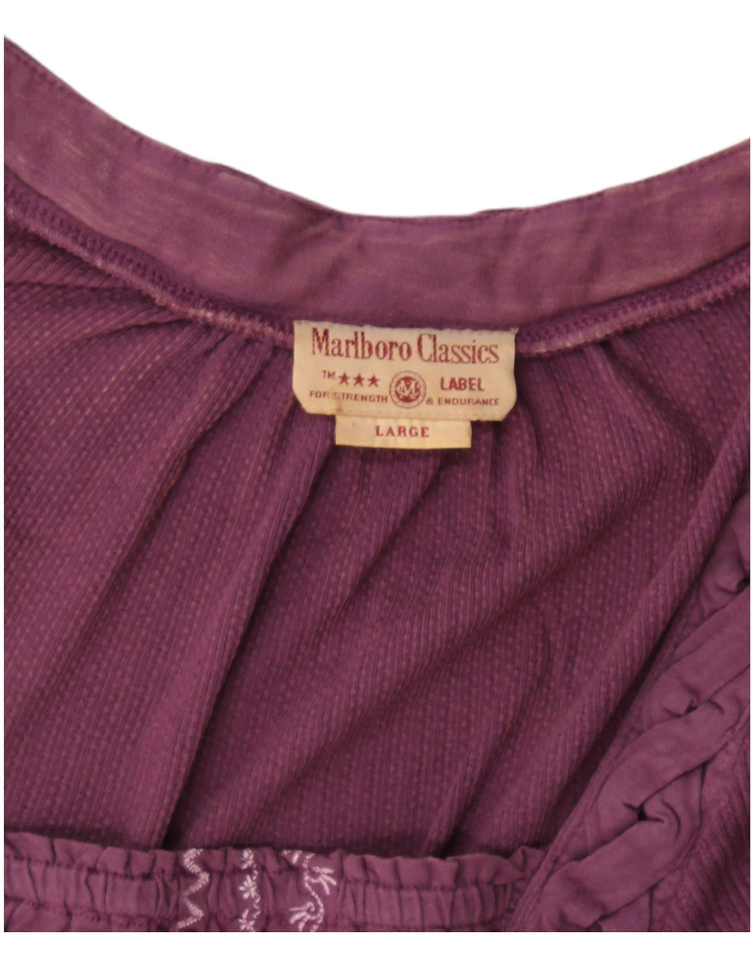 Marlboro Classics Womens Top Long Sleeve UK 14 Large Purple