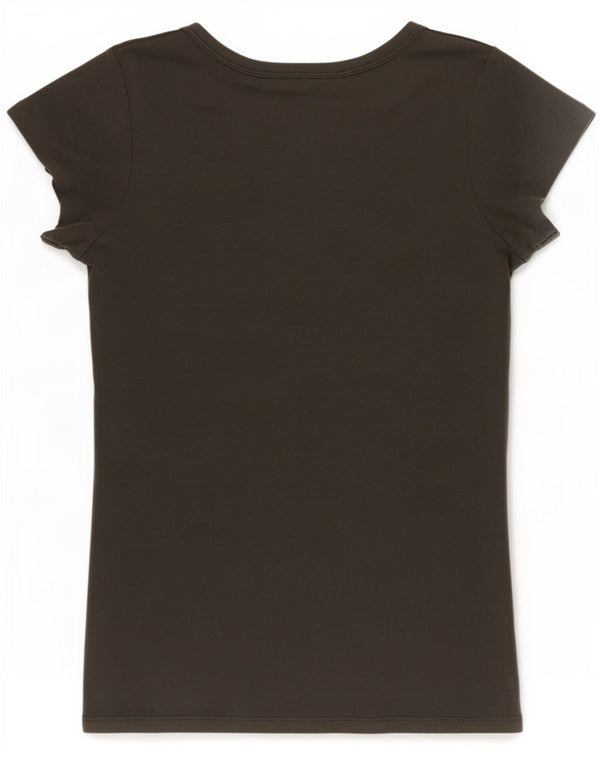 G-Star Womens T-Shirt Top UK 10 Small Green Cotton