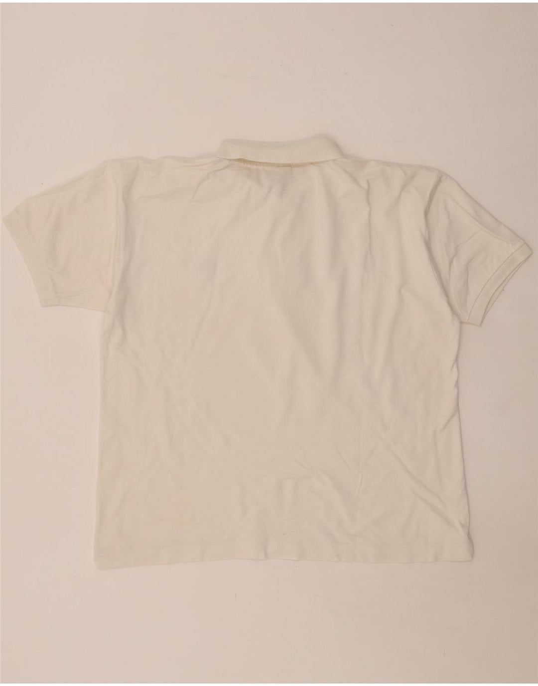 LACOSTE Mens Polo Shirt Size 4 Medium White Cotton