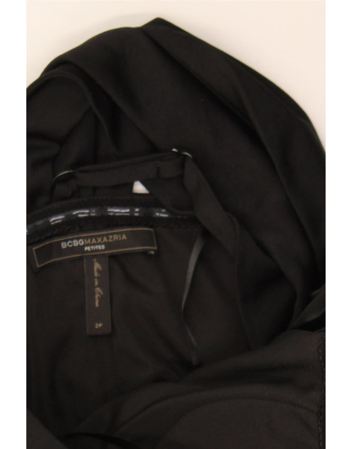 BCBGMAXAZRIA Womens One Shoulder Dress US 2 XS Black Polyester Vintage BCBGMAXAZRIA and Second-Hand BCBGMAXAZRIA from Messina Hembry 