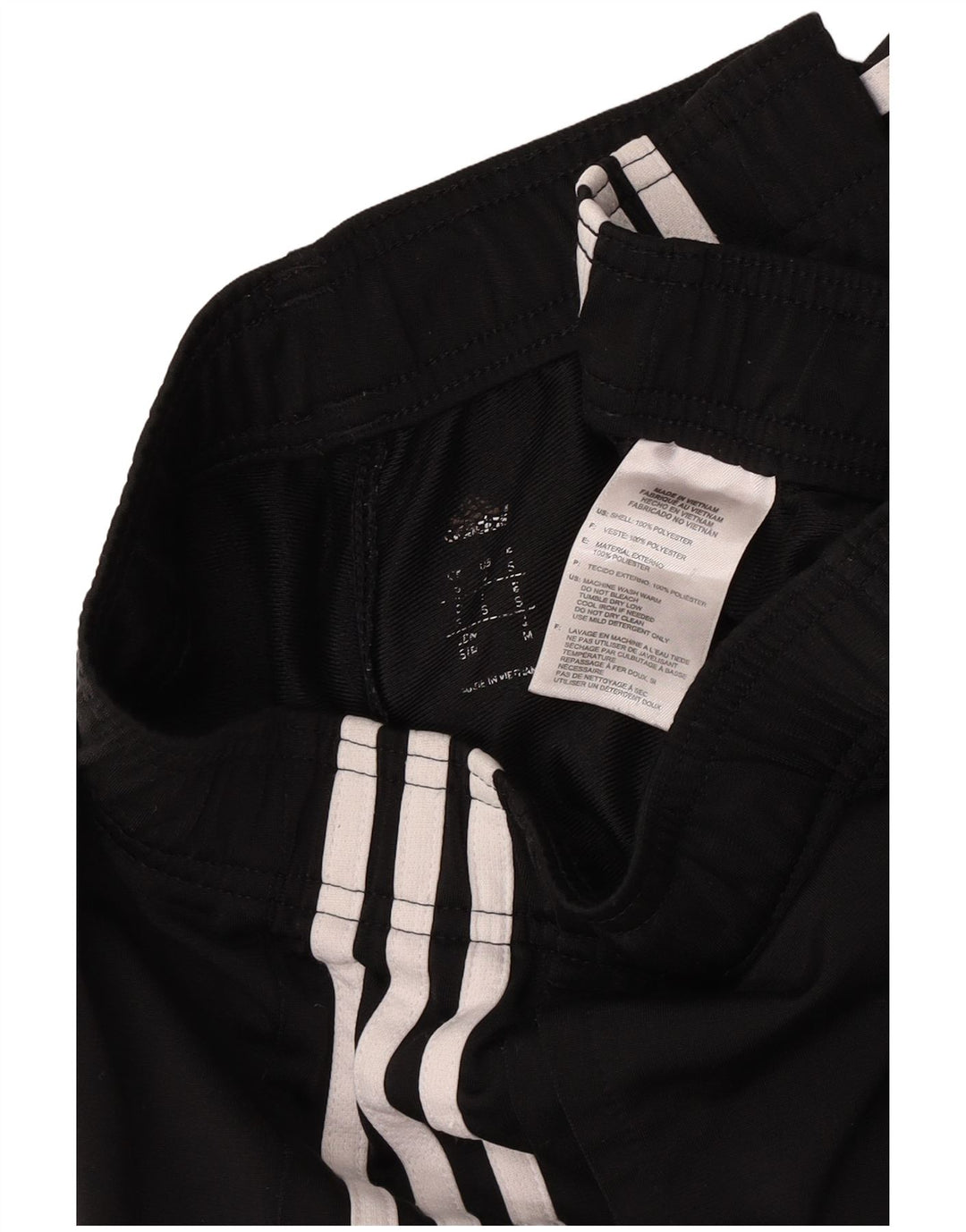 Adidas Mens Tracksuit Trousers Medium Black Polyester