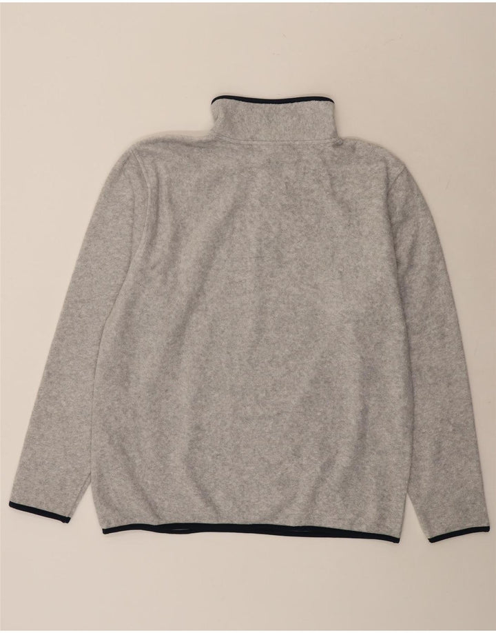 Asics Mens Zip Neck Fleece Jumper XL Grey Polyester