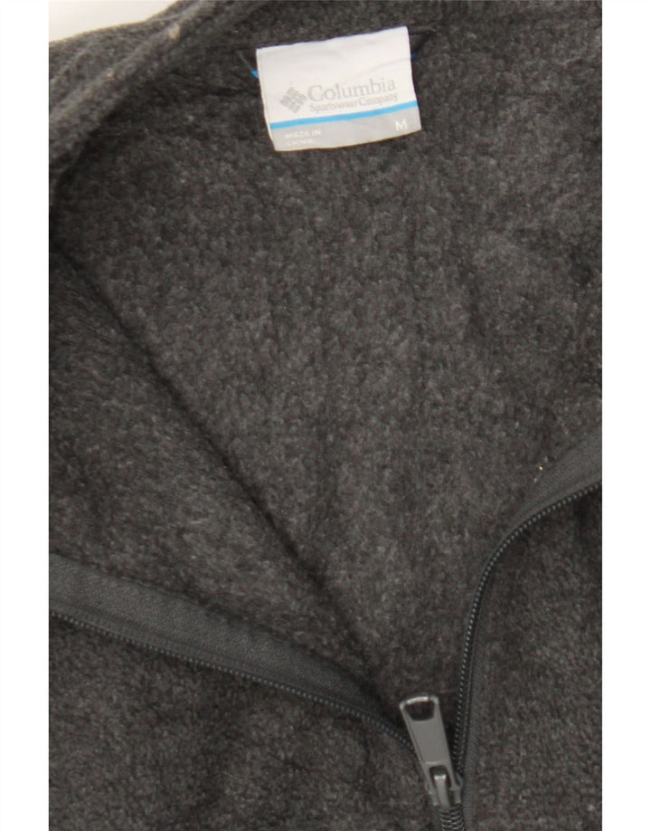 COLUMBIA Mens Fleece Jacket UK 38 Medium Grey Polyester Vintage Columbia and Second-Hand Columbia from Messina Hembry 