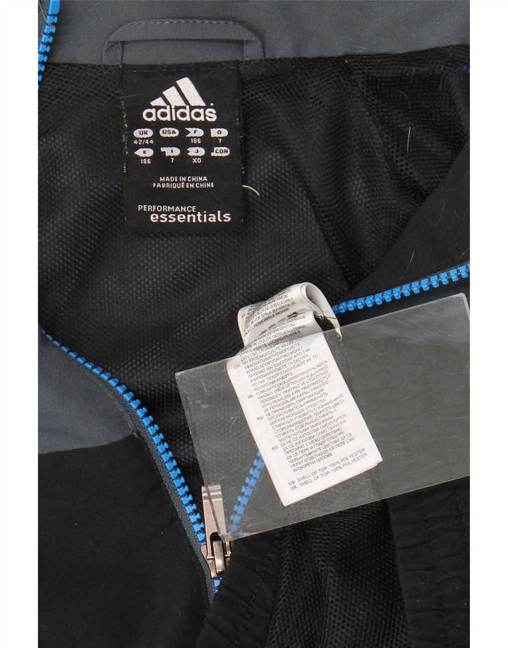 ADIDAS Mens Climalite Tracksuit Top Jacket UK 42/44 Large Black
