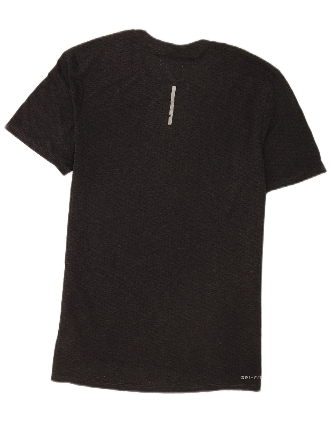 Nike Mens Dri Fit T-Shirt Top Medium Grey Polyester