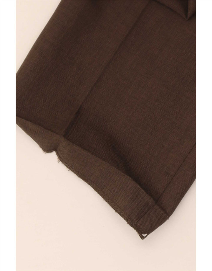 Farah Mens Straight Chino Trousers W40 L31 Brown Polyester
