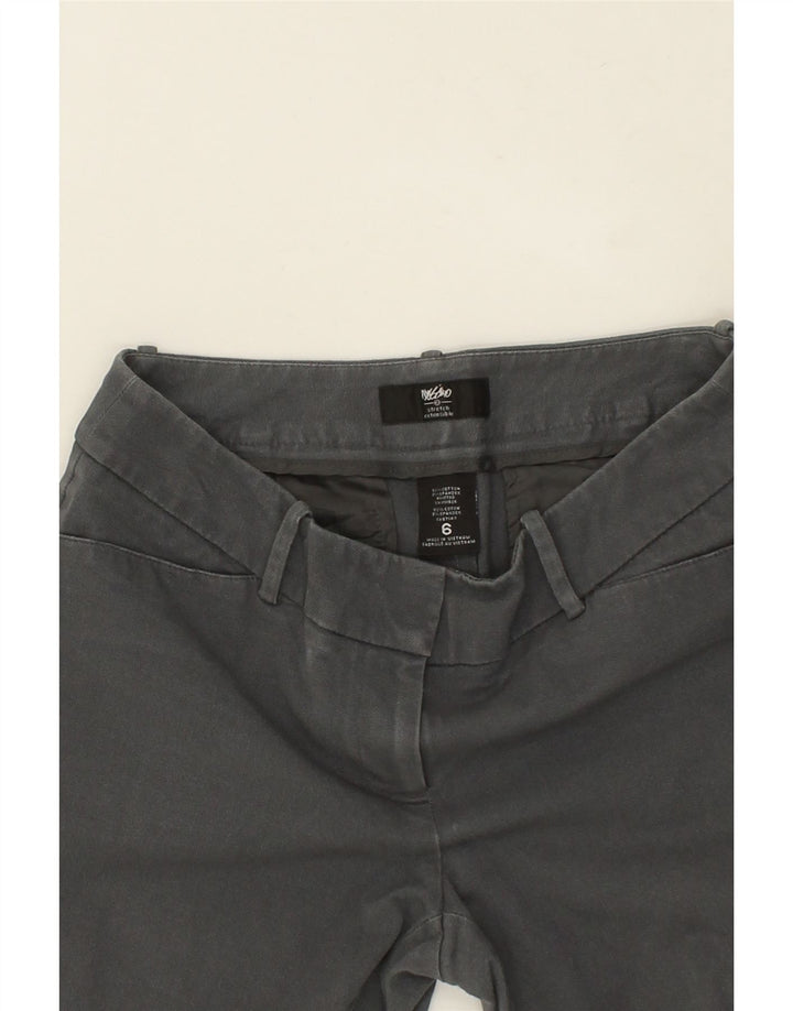 MOSSIMO Womens Slim Casual Trousers US 6 Medium W29 L25 Grey Cotton Vintage Mossimo and Second-Hand Mossimo from Messina Hembry 