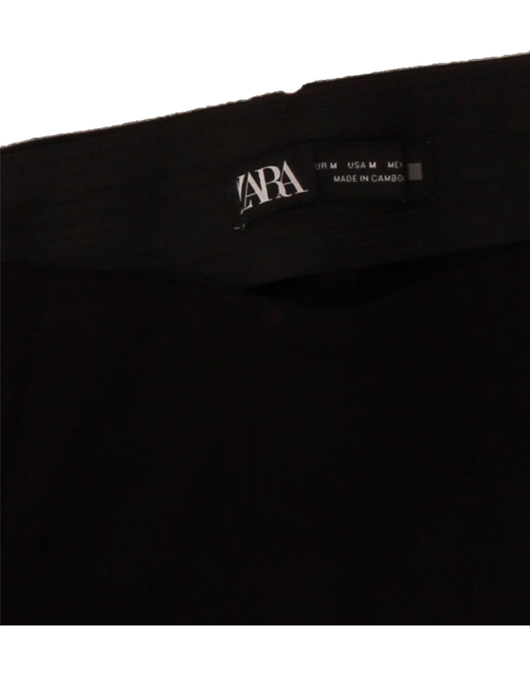 ZARA Womens Slim Casual Trousers Medium W28 L31 Black Vintage Zara and Second-Hand Zara from Messina Hembry 