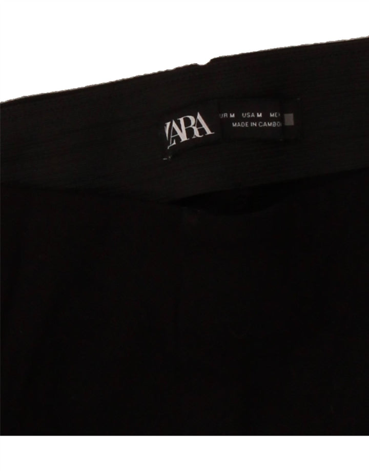 ZARA Womens Slim Casual Trousers Medium W28 L31 Black Vintage Zara and Second-Hand Zara from Messina Hembry 