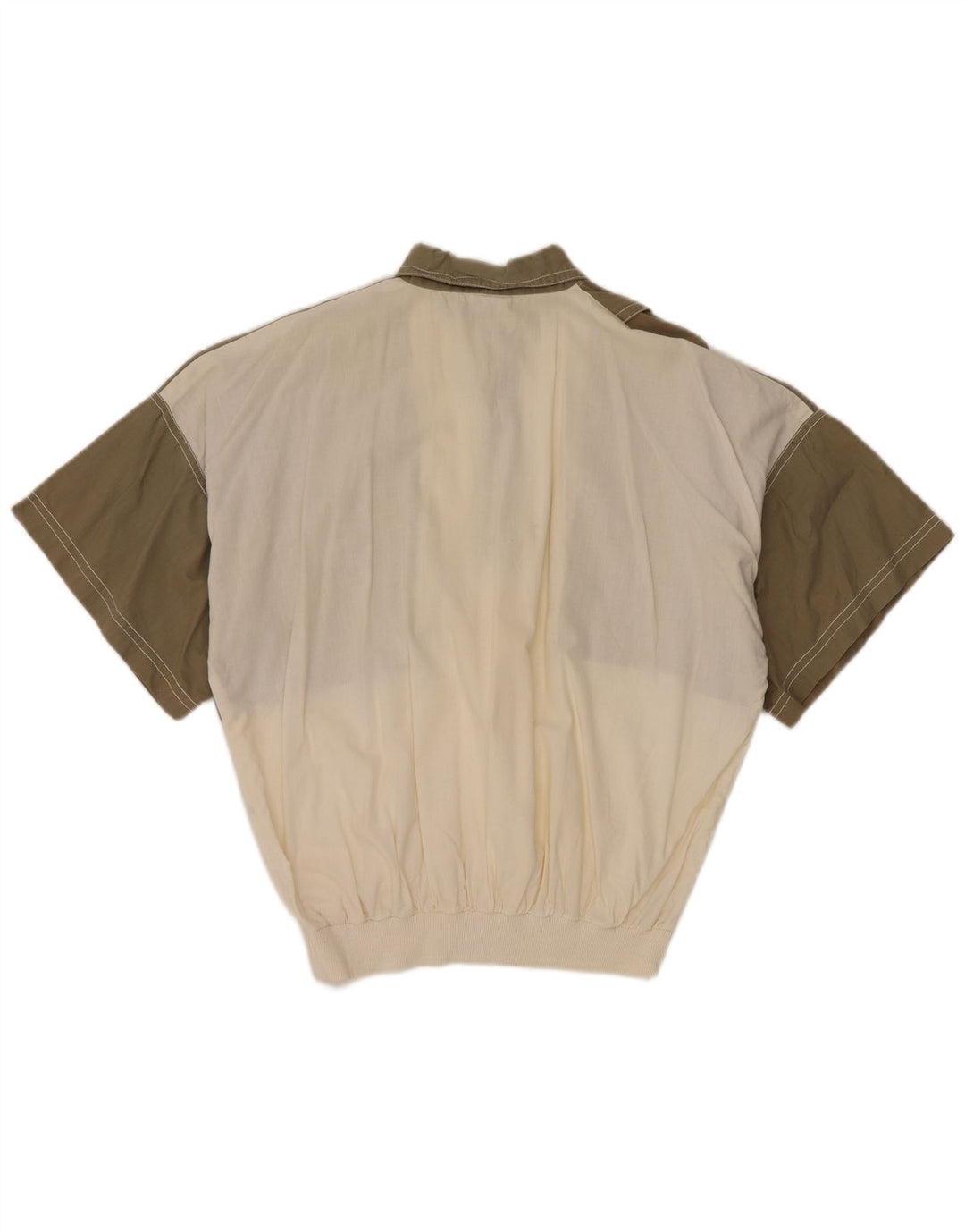 New Fast Mens Short Sleeve Pullover Shirt EU 48/50 Medium Khaki Colourblock
