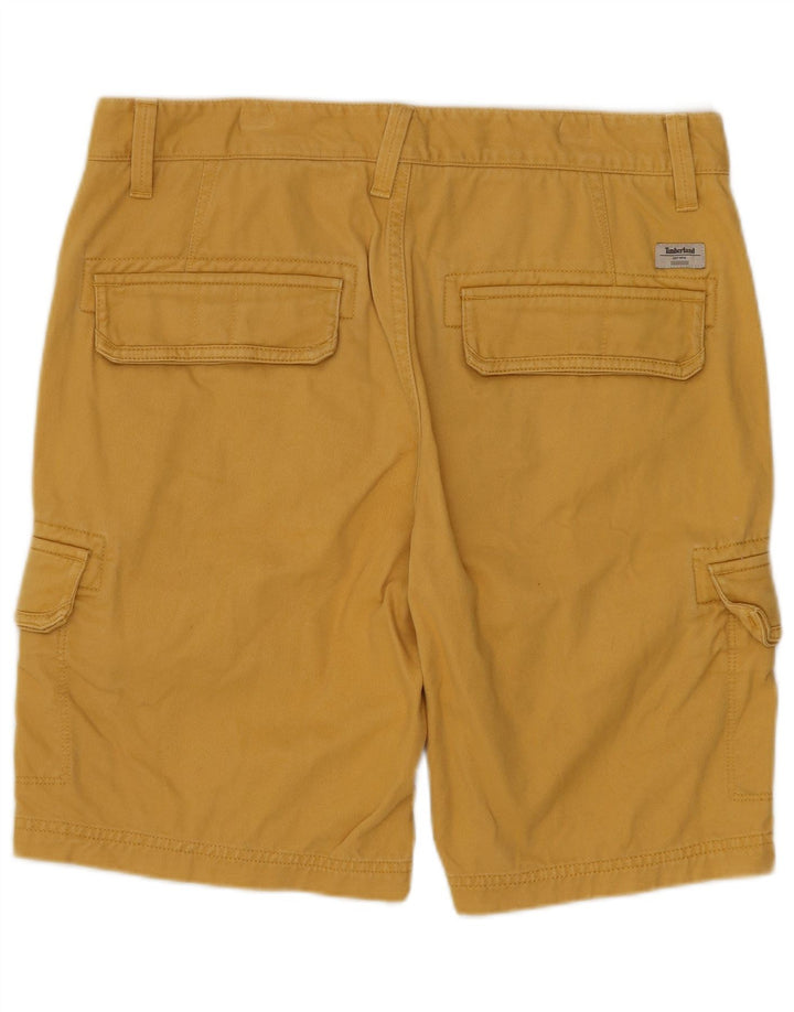 TIMBERLAND Mens Cargo Shorts W30 Medium  Yellow Cotton