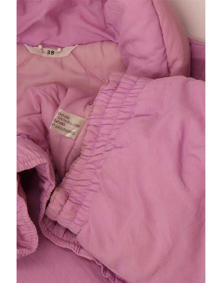 Vintage Womens Oversized Padded Coat EU 38 Medium Purple Polyamide