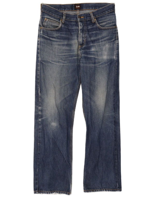 Lee Mens Ranger Bootcut Jeans W34 L30 Blue Cotton