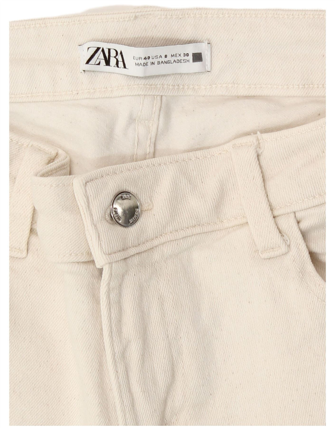 Zara Womens Skinny Jeans EU 40 Medium W30 L27 Beige