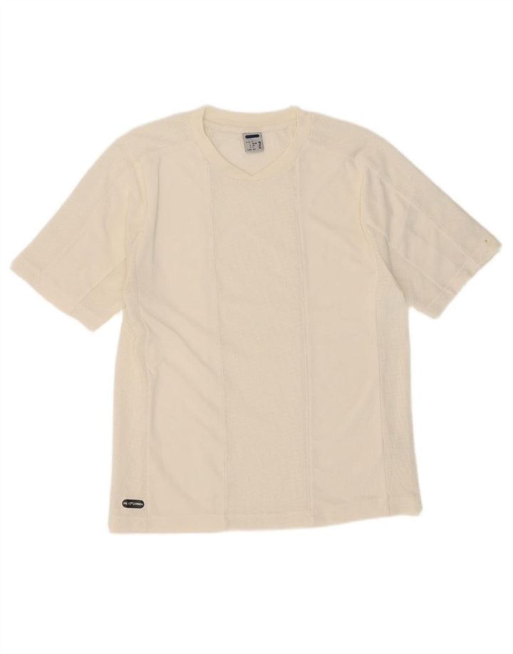 FILA Mens T-Shirt Top Small White Polyester