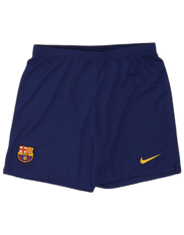Nike Mens Barcelona Graphic Sport Shorts Large  Navy Blue