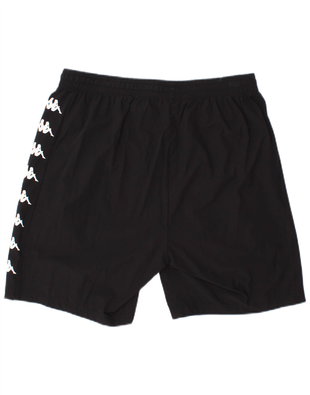 KAPPA Mens Graphic Sport Shorts Large  Black Polyester
