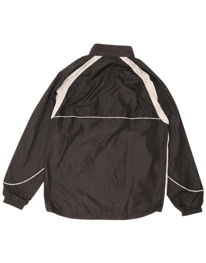 ASICS Mens Tracksuit Top Jacket XL Black Colourblock Microfibers