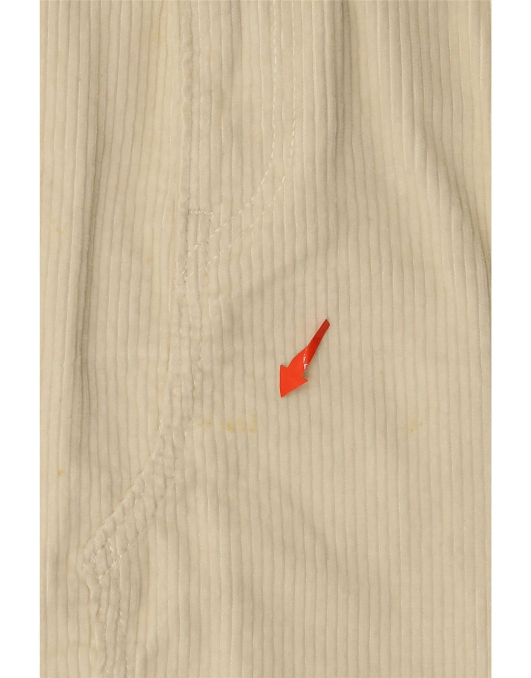 LEVI'S Womens 501 Mini Corduroy Skirt W28 Medium Off White Cotton