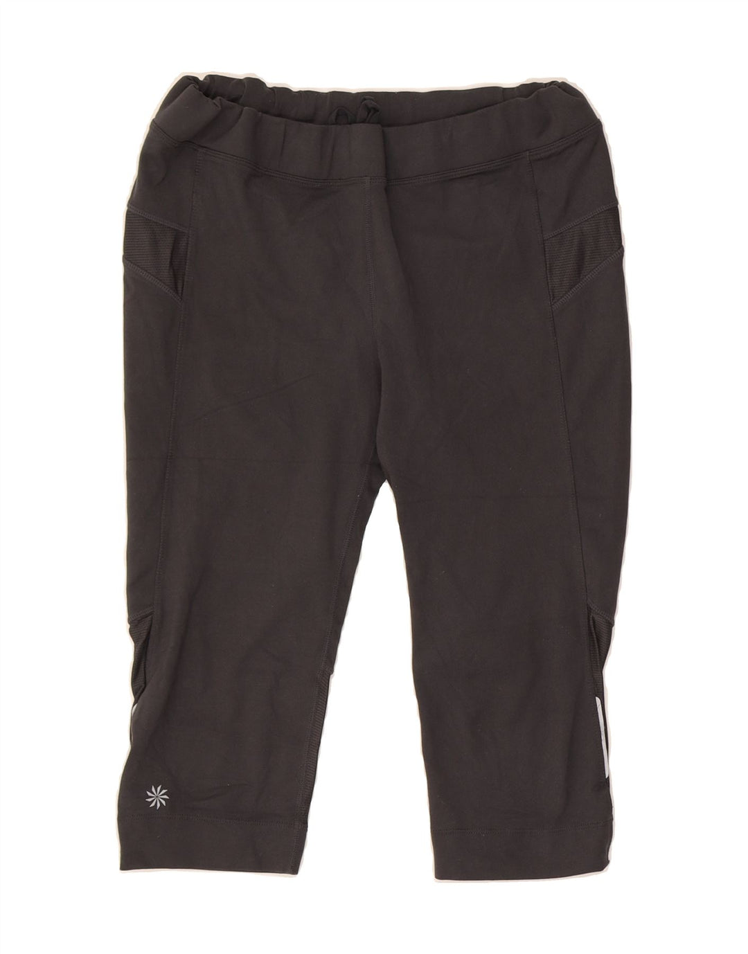 ATHLETA Womens Capri Tracksuit Trousers UK 14 Large Grey Polyester Vintage Athleta and Second-Hand Athleta from Messina Hembry 