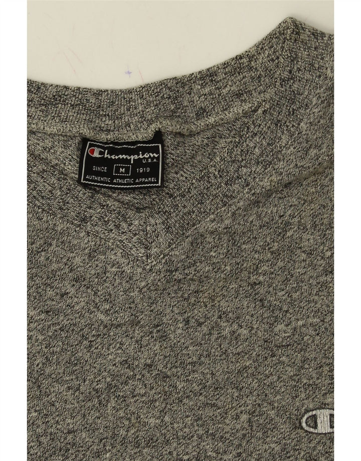 CHAMPION Mens T-Shirt Top Medium Grey Flecked Cotton Vintage Champion and Second-Hand Champion from Messina Hembry 